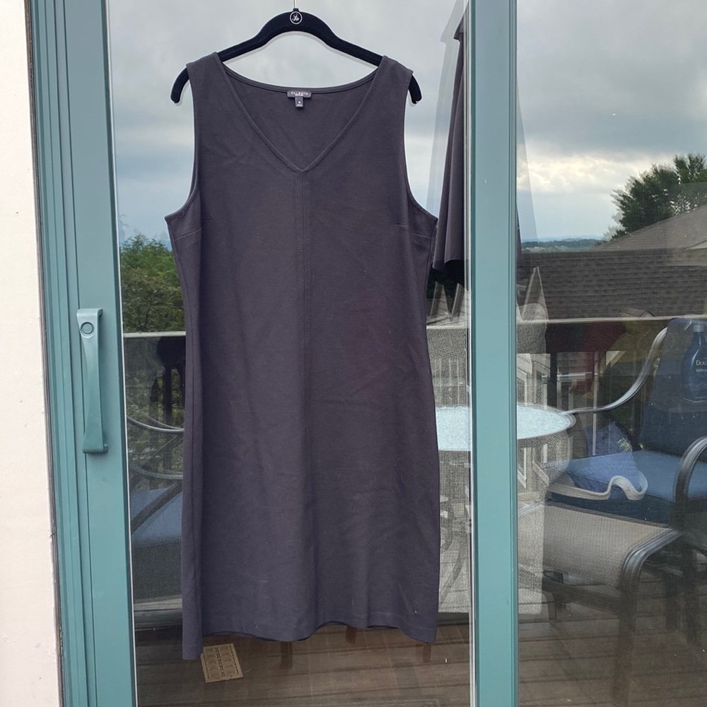 Talbots black sheath dress